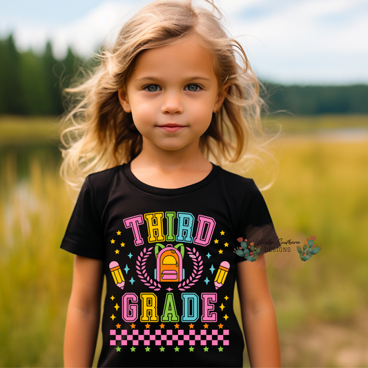 Preppy Girl Grade (PK-5th) | Graphic Tee