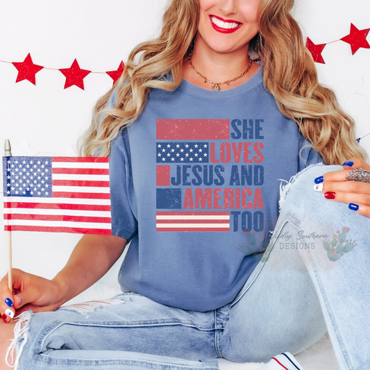 She Loves Jesus | Graphic Tee