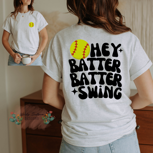 Hey Batter Batter Swing Short-Sleeve T-Shirt