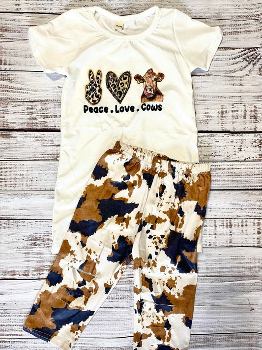 Peace Love Cows - 2 Piece Set